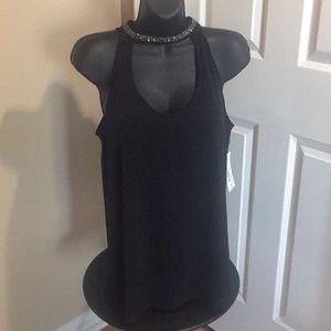 Embellished choker blouse